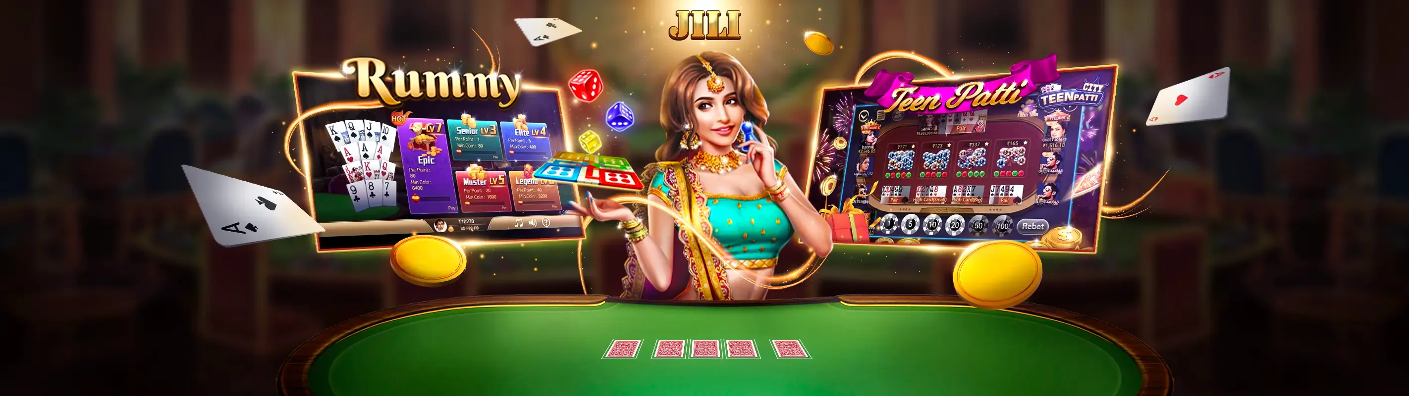 Sảnh Casino Trực Tuyến JN88 Lộng Lẫy